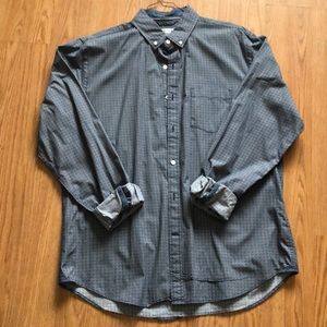 Mens Express Long Sleeve Buttoned Down Shirt LG